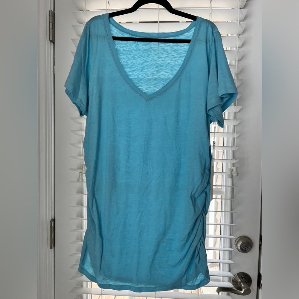 NWT Caslon Ruche Side Shirt